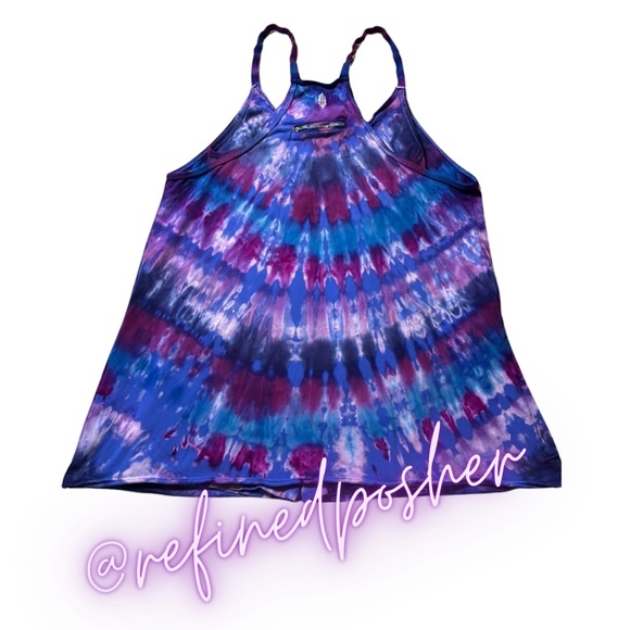 Free People Movement Hot Shot Mini Size Medium NEW Blue Tie Dye - Picture 4 of 6